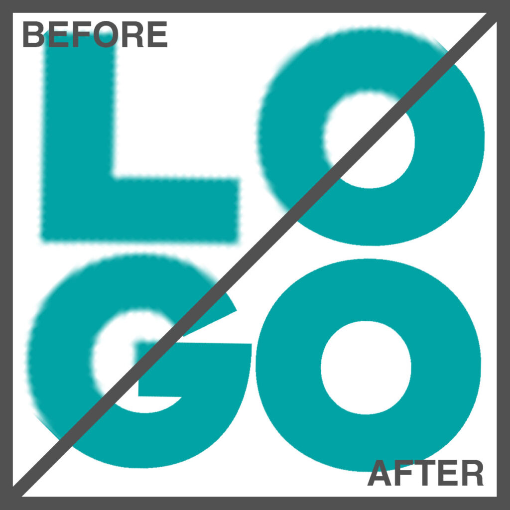 Example of our logo redrawing service